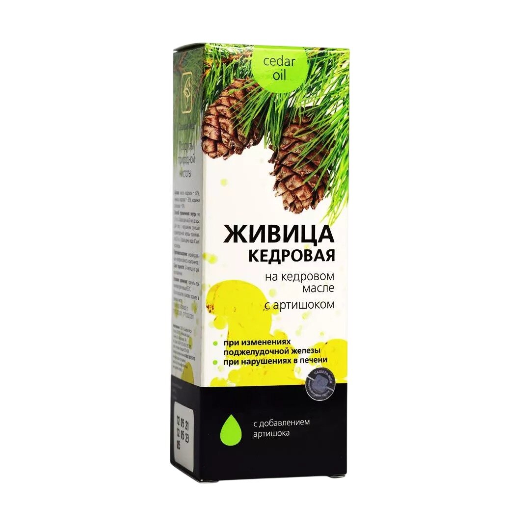 Живица кедровая с артишоком для печени и поджелудочной 100 мл