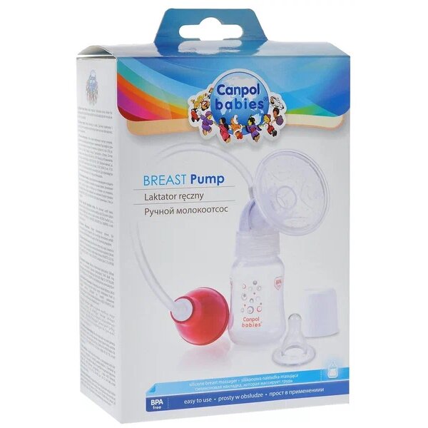 Canpol молокоотсос ручной с грушей 9/200