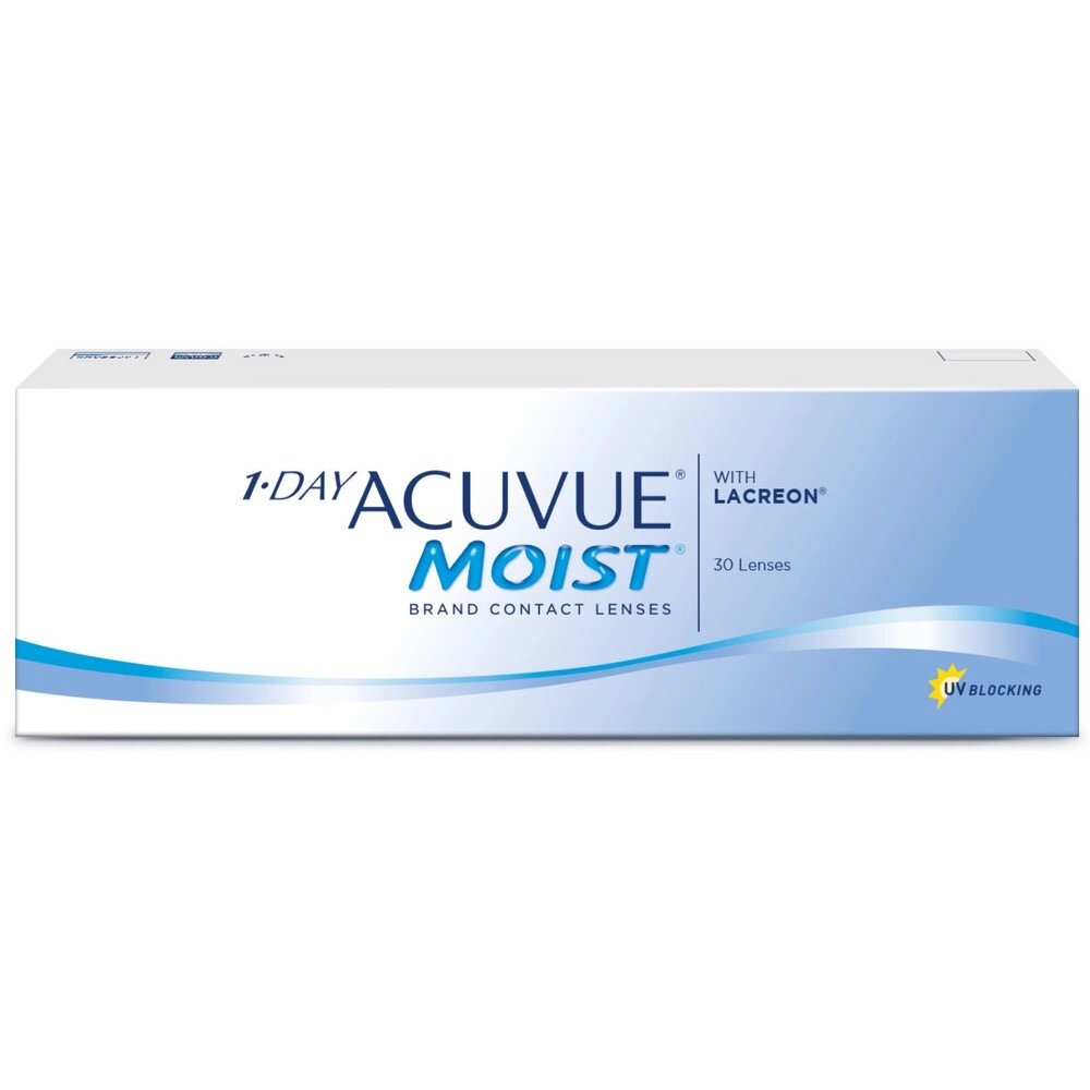 Линзы контактные Acuvue 1 day moist (8.5/-4,00) 30шт