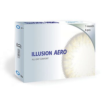 ILLUSION AERO 8,6/14,2 6 шт. /-2,75/ МЯГКИЕ КОНТАКТНЫЕ ЛИНЗЫ ДЛИТЕЛЬНОГО НОШЕНИЯ СТЕР