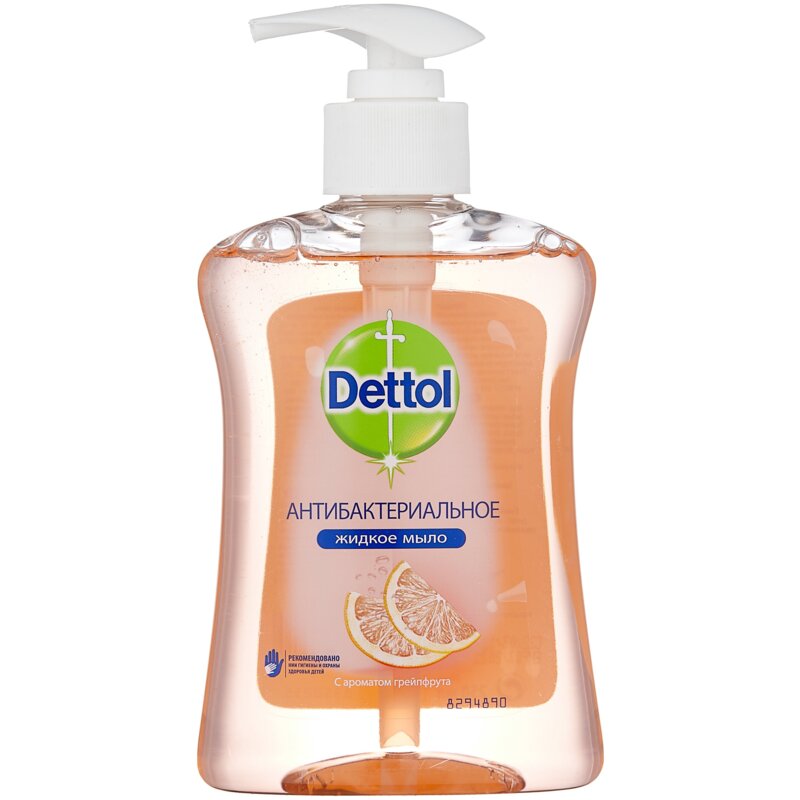 Жидкое мыло для рук Dettol антибактериальное с ароматом грейпфрута