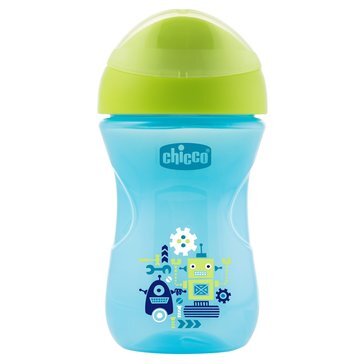 Chicco чашка-поильник 12мес.+ easy cup 266мл синий/зеленый 340624021