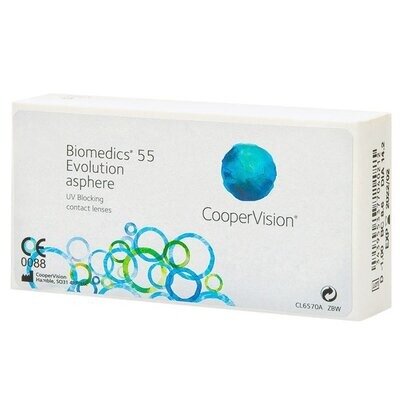 Линзы контактные CooperVision Biomedics 55 Evolution 8.6/-3.25 6 шт.
