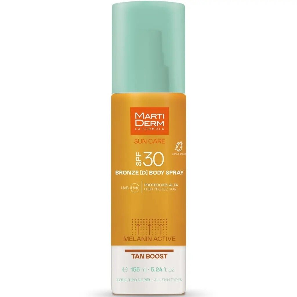 Спрей для тела Martiderm sun care bronze d двухфазный spf 30 155 мл