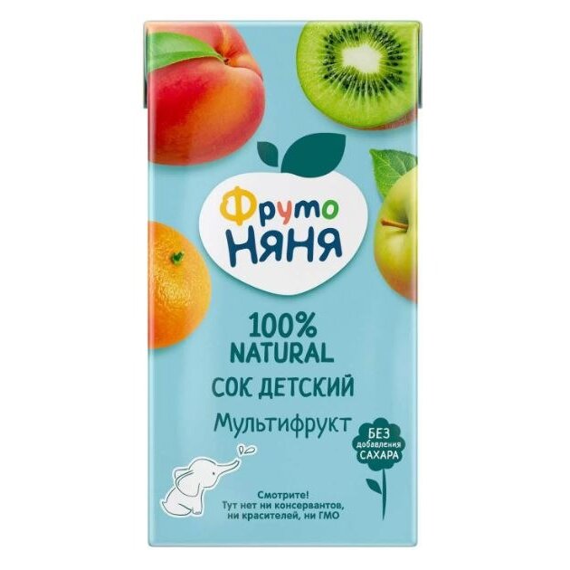 Сок ФрутоНяня мультифрукт с 3 лет 500 мл