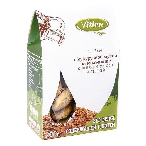 Печенье Vitlen с кукурузной мукой 200 г