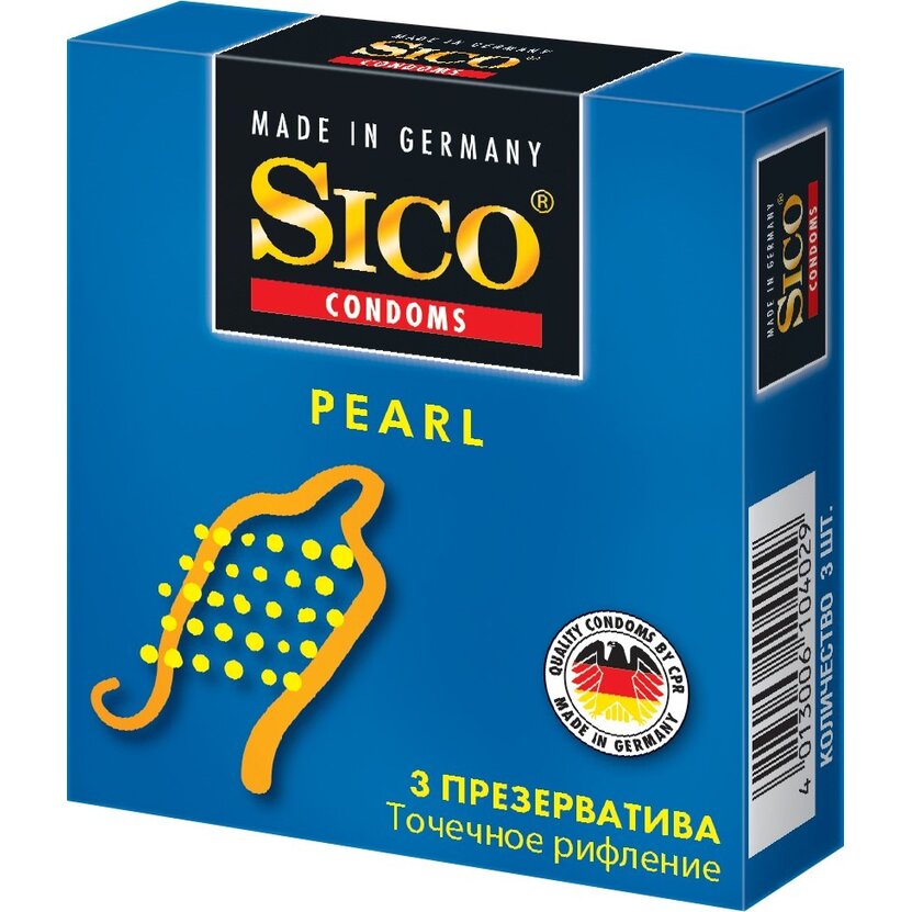 Презервативы Sico Pearl точечное рифление 3 шт.