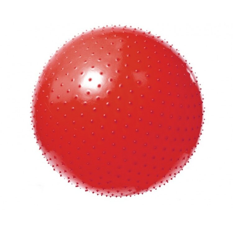 Мяч гимнастический игольчатый диаметр 55см VEGA-602/55 красный