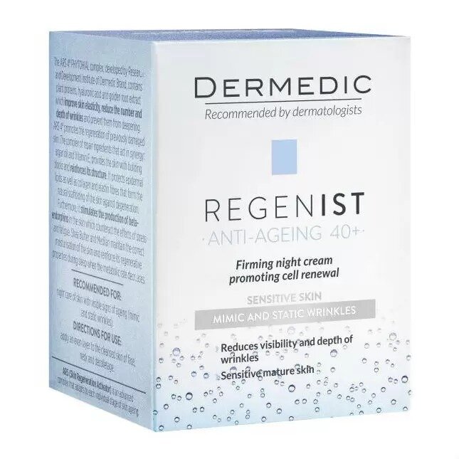 Крем Dermedic Regenist Ars 4 Phytohial ночной укрепляющий для упругости кожи 50 г