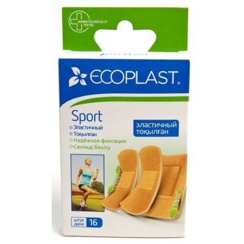 Пластырь Ecoplast медицинский тканый sport 16 шт.