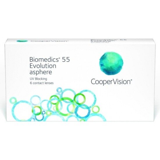 Линзы контактные CooperVision Biomedics 55 Evolution 8.6/-1.75 6 шт.