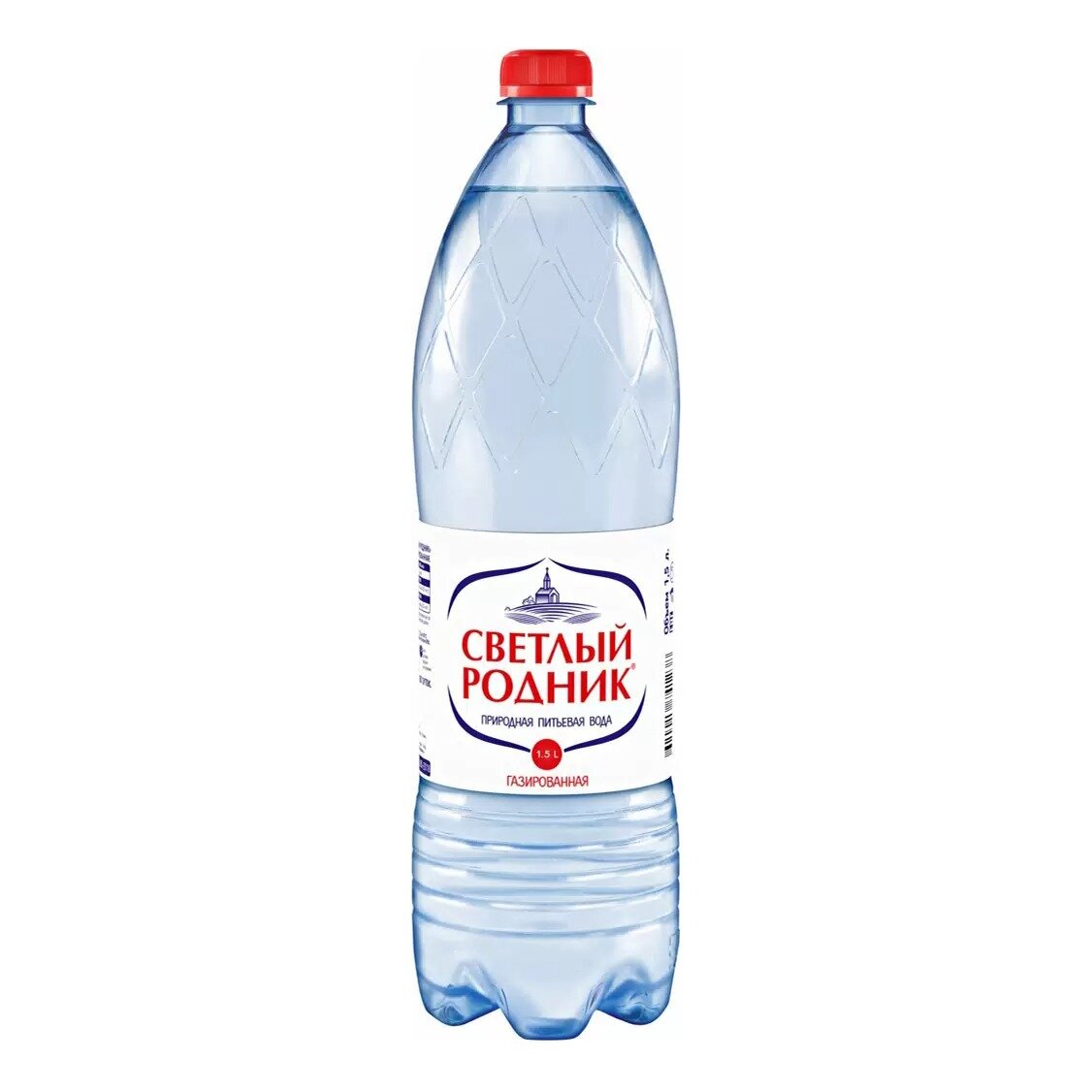 Вода Светлый родник питьевая газированная 1,5 л
