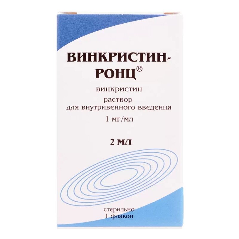 Винкристин-ронц раствор для внутривенно 1 мг/мл 2 мл флакон 1 шт.