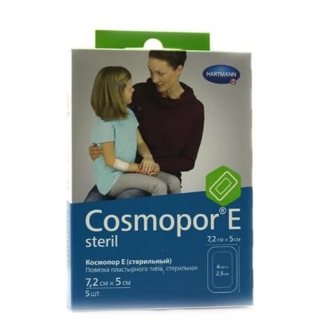 Повязка Hartmann Cosmopor E самоклеящаяся 7,2 см х 5 см 5 шт.