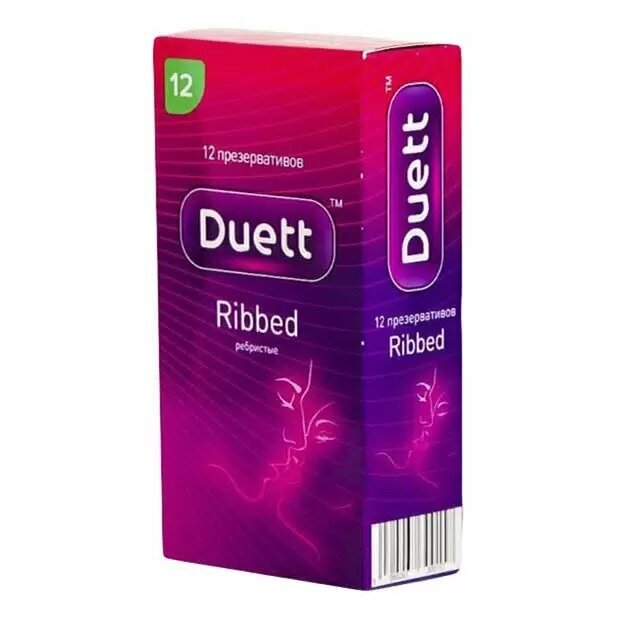 Презервативы Duett ребристые 12 шт.