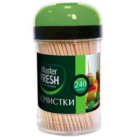 Зубочистки Master fresh с дозатором 240 шт.