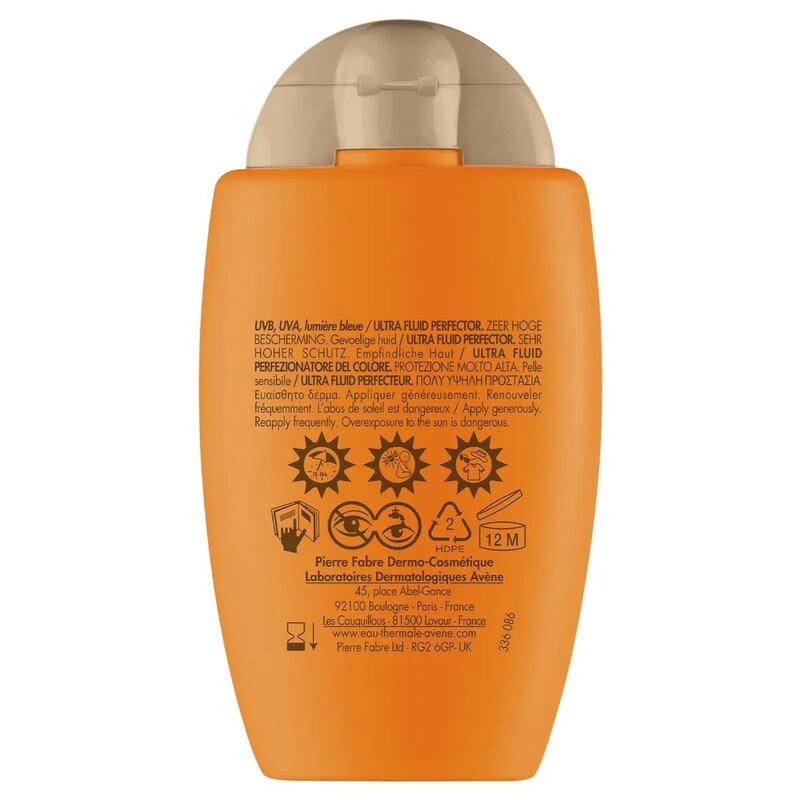 Флюид-перфектор для лица солнцезащитный Avene ультралегкий SPF50+ 50 мл