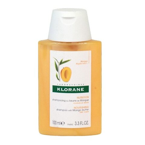 Шампунь Klorane питательно-увлажняющий с маслом манго 100 мл