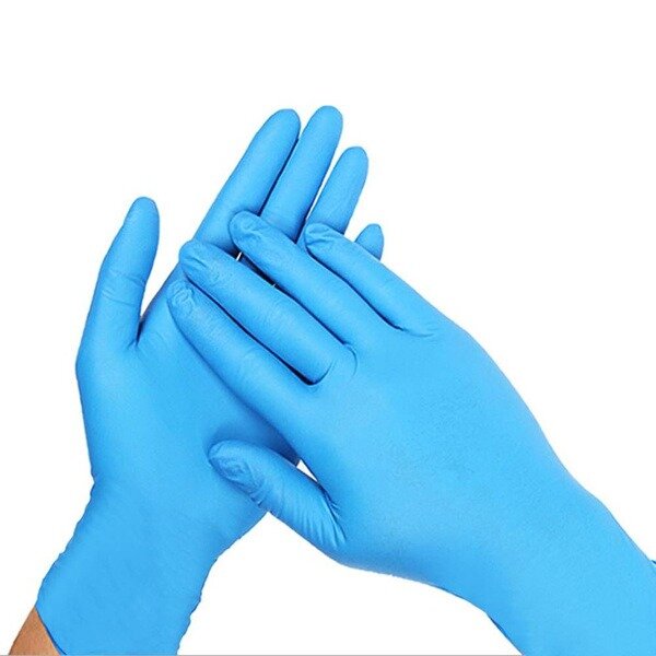 Перчатки смотровые нестер. нитриловые неопудренные голубые размер xl 50 пар