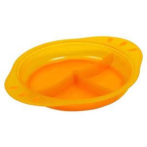 Тарелка Пома трехсекционная на присоске 300 мл