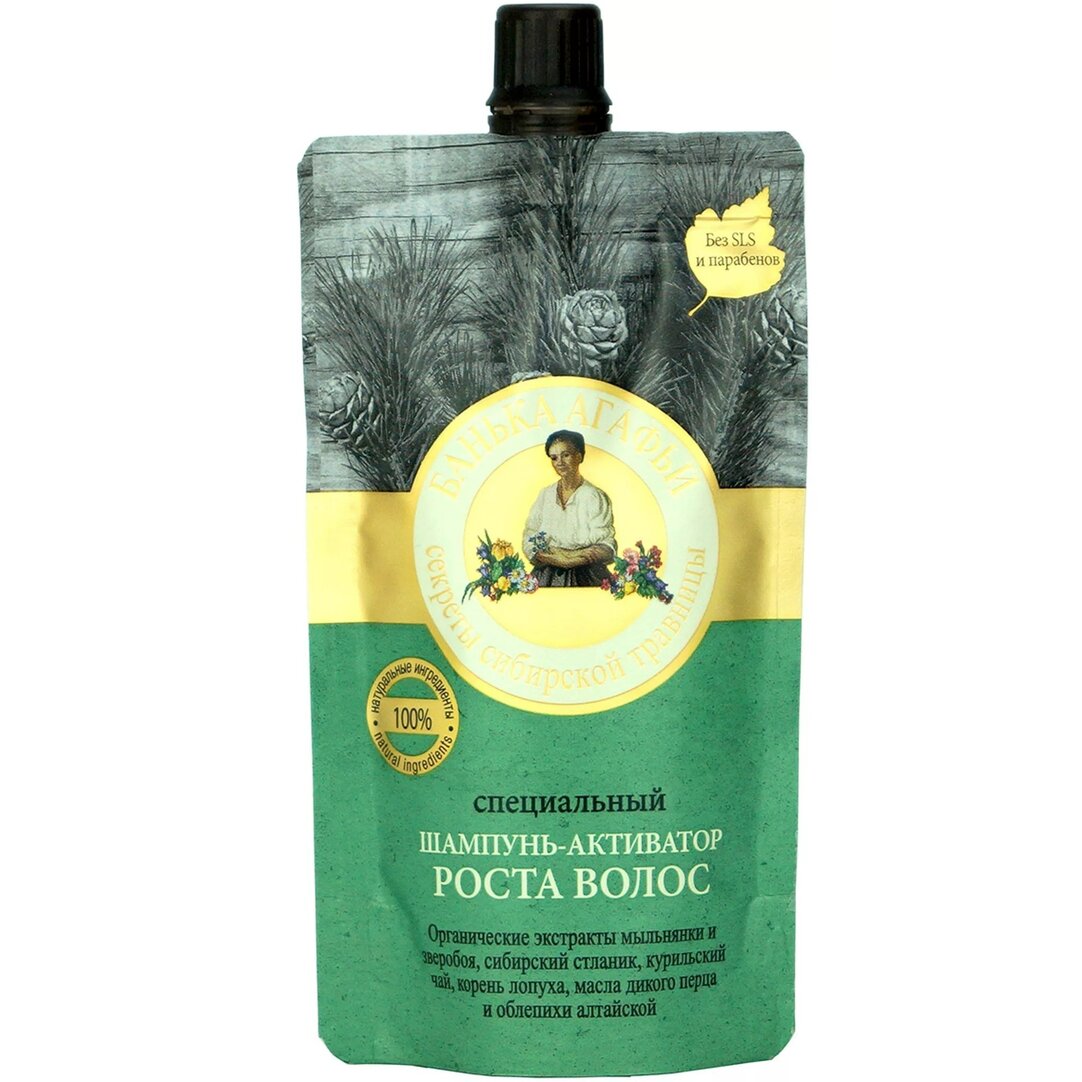 Шампунь-активатор роста волос Банька Агафьи специальный 100 мл