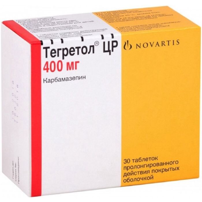 Тегретол ЦР ретард таблетки 400 мг 30 шт.