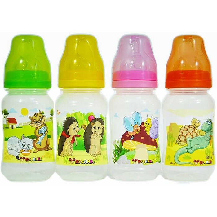 Бусинка бутылочка с широким горлом и силиконовой соской 250 мл арт.1918