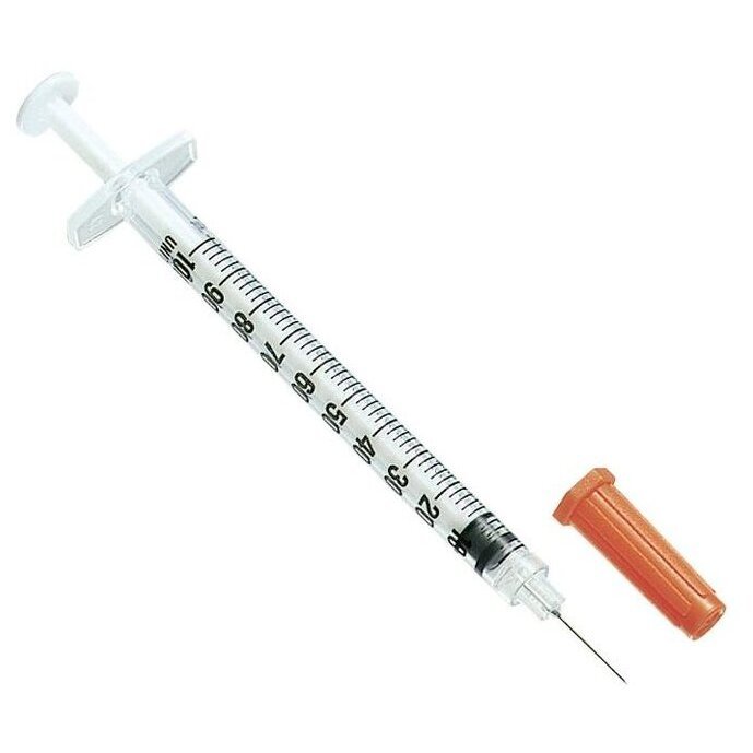 Шприц для инъекций инсулиновый Feelject 1мл с иглой 31g 0.26х8мм 10 шт.