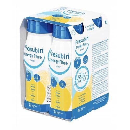 Фребини Энергия напиток с пищевыми волокнами со вкусом банана 200 мл флаконы 4 шт.