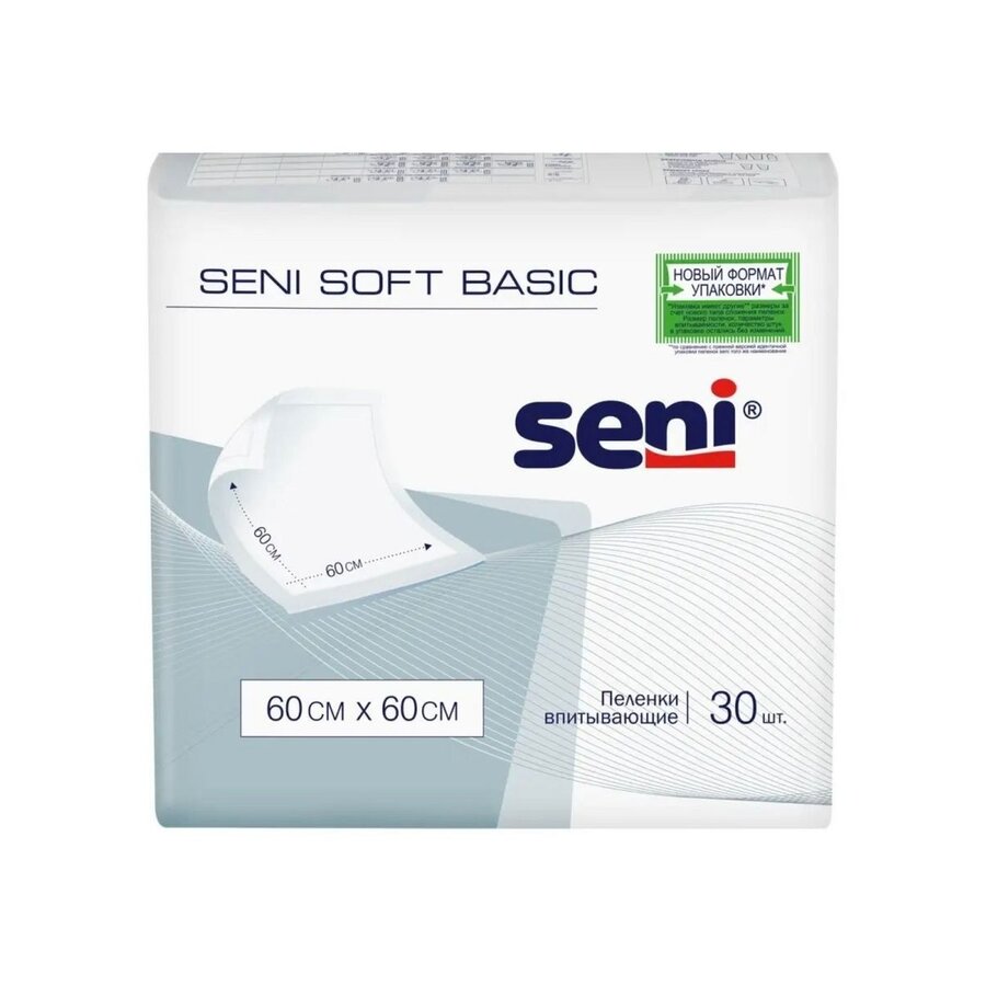 Пеленки Seni Soft Basic 60х60 см 30 шт.