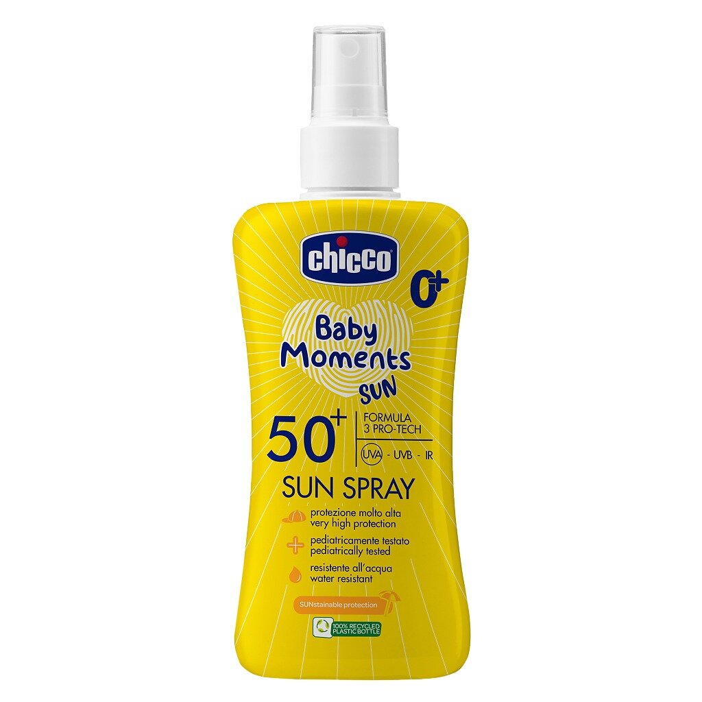 Спрей солнцезащитный Chicco Baby Moments Sun SPF50+ 0+ 150 мл