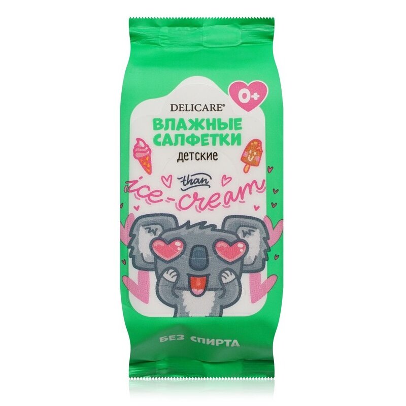 Влажные салфетки детские Delicare Коала 8 шт.