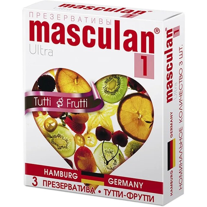 Masculan презервативы masculan 1 ultra №3 нежные с ароматом тутти-фрутти