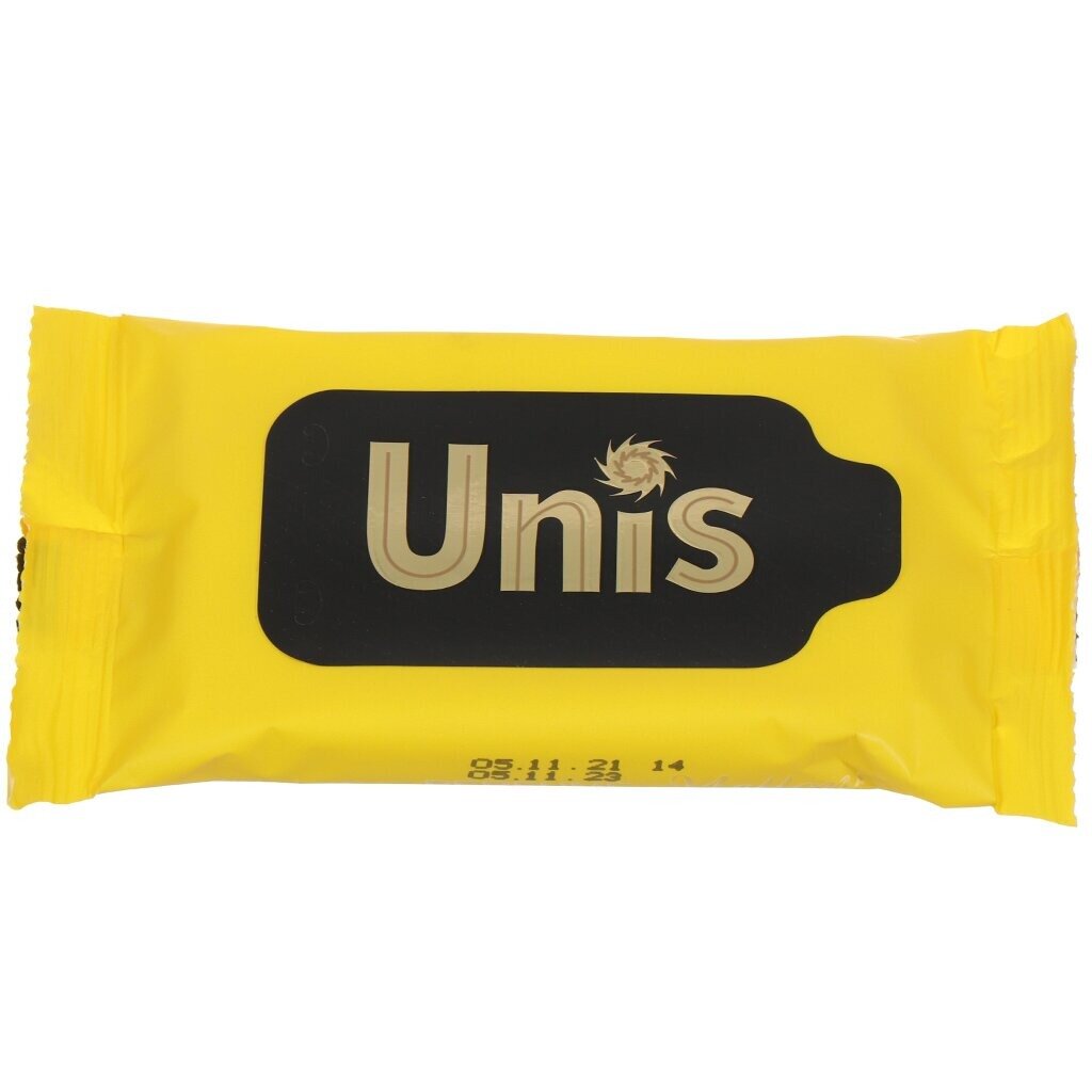 Влажные салфетки Unis Perfume Yellow антибактериальные 15 шт.