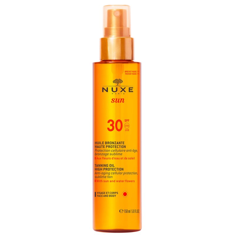 Масло для лица, тела Nuxe Sun тонирующее spf 30+ 150 мл
