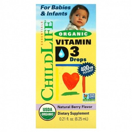 Витамин Д3 ChildLife жидкость 6,25 мл