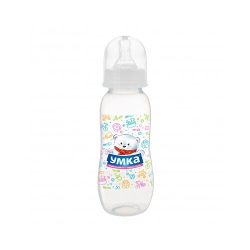 Бутылочка с силиконовой соской Умка арт.2226 перламутровая от 3 мес. 250 мл