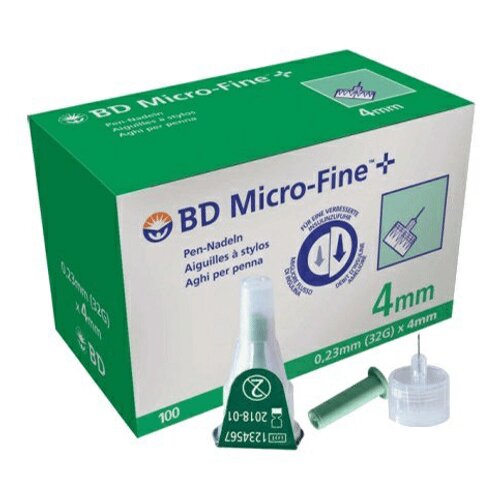 Игла BD Micro-Fine+ 32G 0,23х4мм 100 шт.