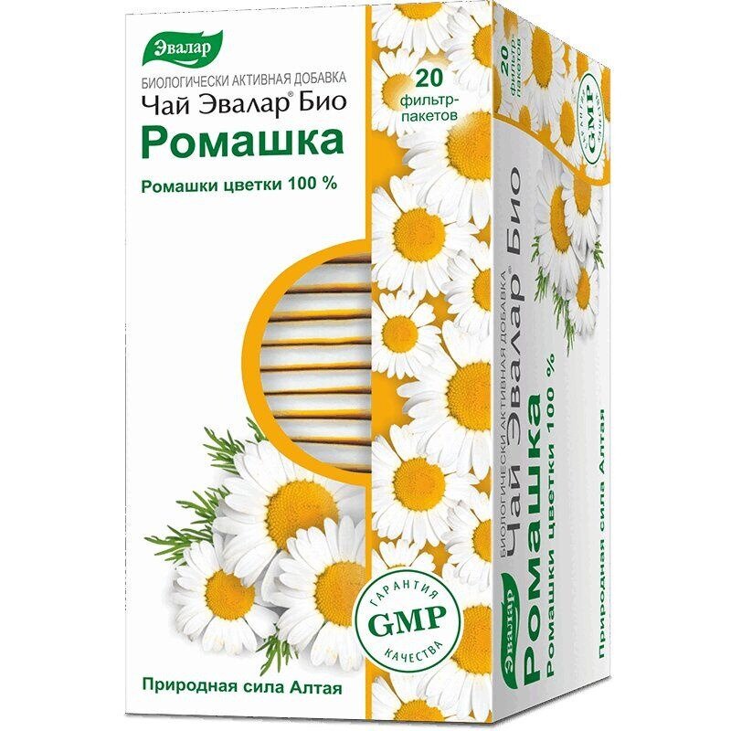 Эвалар БИО Чай Ромашка фильтр-пакеты 1,2 г 20 шт.