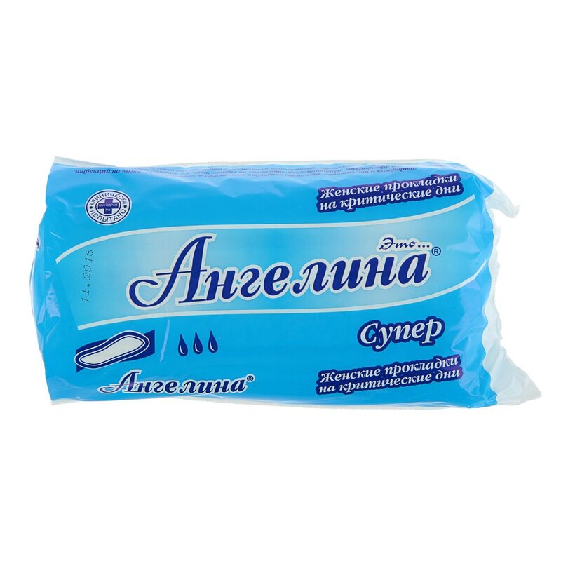 Прокладки Ангелина Super без крылышек 8 шт.