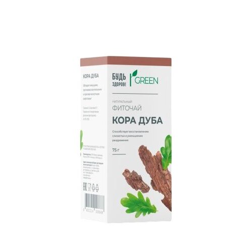 Фиточай Дуба кора Будь Здоров! Грин 75 г