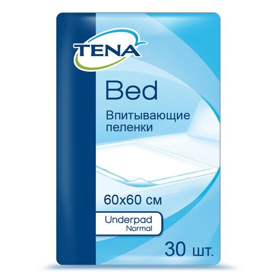 Простыни впитывающие TENA Bed Underpad Normal 60х60 см 30 шт.