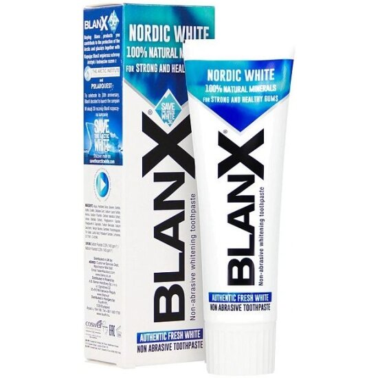 Зубная паста Nordic White Blanx 75 мл