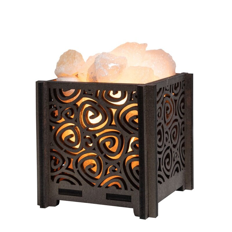 Соляной светильник корзина Спираль 1,8 кг