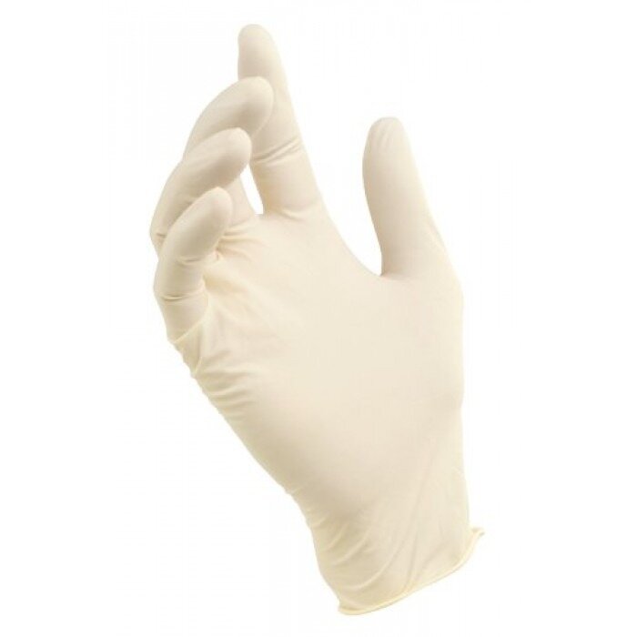 Перчатки Top Glove смотровые латексные нестерильные опудренные размер М