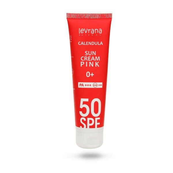 Крем для лица и тела солнцезащитный Levrana Pink 0+ Календула SPF50 100 мл