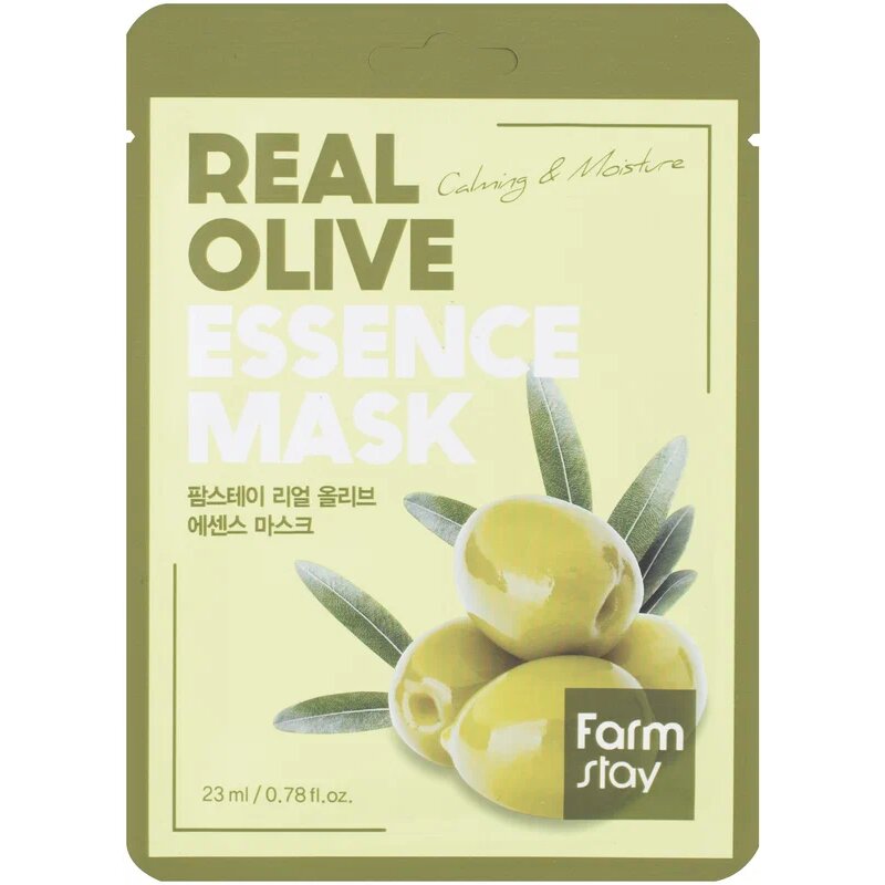 Farmstay маска тканевая для лица 23мл с экстрактом оливы