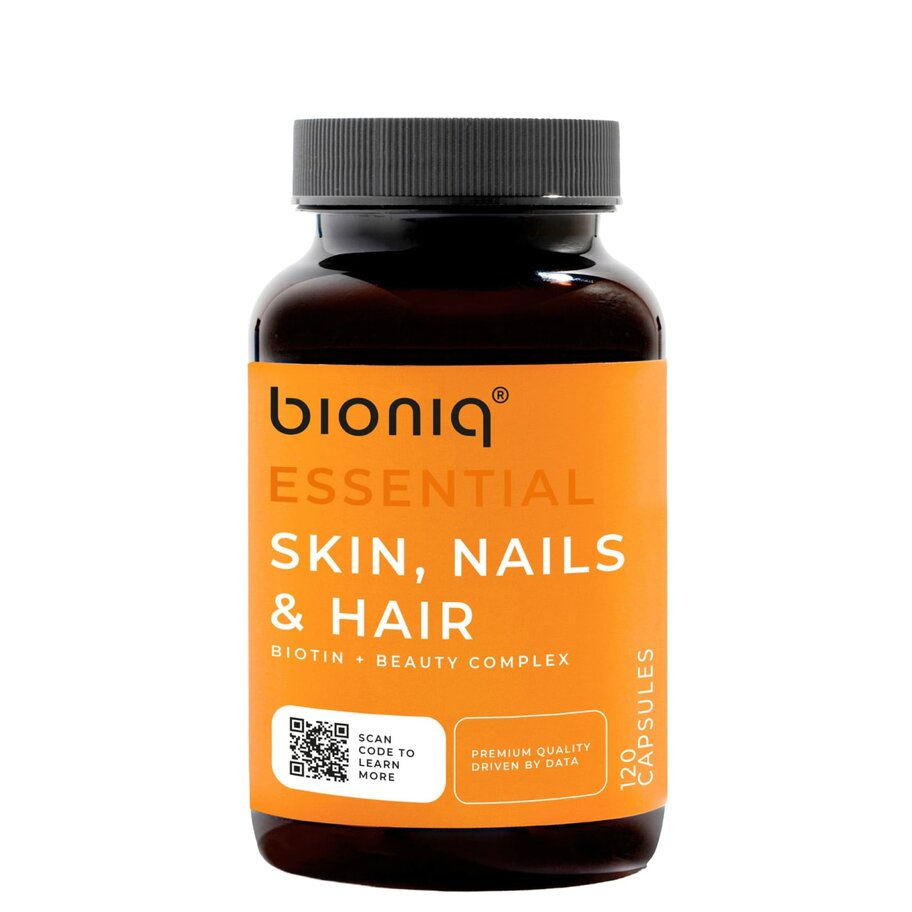 Витаминный комплекс для поддержки естественной красоты Skin, nails & hair Bioniq Essential капсулы 120 шт.