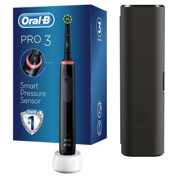 Щетка зубная электрическая Oral-B 3772 с зарядным устройством 3757 Pro 3 CrossAction D505.513.3