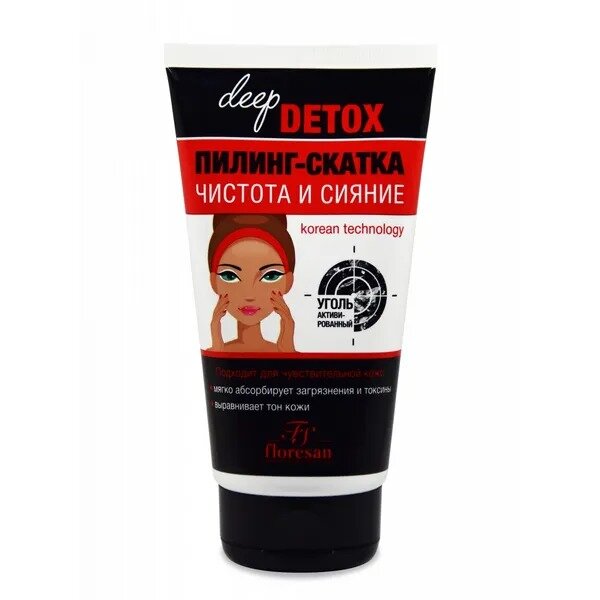 Пилинг-скатка для лица Floresan Deep Detox ф-21 очищающая 150 мл